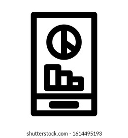 seles chart icon isolated sign symbol vector illustration - high quality black style vector icons

