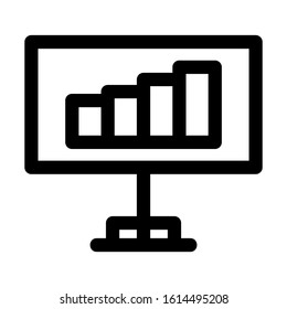 seles chart icon isolated sign symbol vector illustration - high quality black style vector icons
