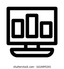 seles chart icon isolated sign symbol vector illustration - high quality black style vector icons
