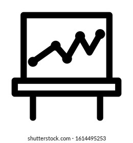 seles chart icon isolated sign symbol vector illustration - high quality black style vector icons
