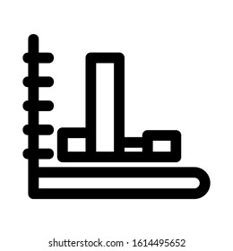seles chart icon isolated sign symbol vector illustration - high quality black style vector icons
