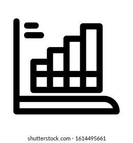 seles chart icon isolated sign symbol vector illustration - high quality black style vector icons

