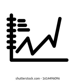 seles chart icon isolated sign symbol vector illustration - high quality black style vector icons
