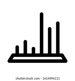 seles chart icon isolated sign symbol vector illustration - high quality black style vector icons
