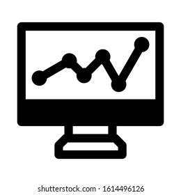 seles chart icon isolated sign symbol vector illustration - high quality black style vector icons
