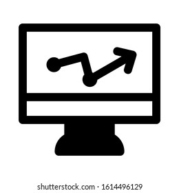 seles chart icon isolated sign symbol vector illustration - high quality black style vector icons
