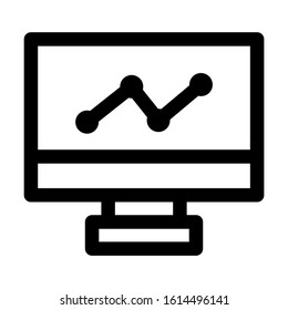 seles chart icon isolated sign symbol vector illustration - high quality black style vector icons

