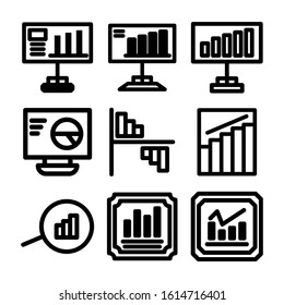 seles chart icon isolated sign symbol vector illustration - Collection of high quality black style vector icons
