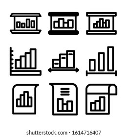 seles chart icon isolated sign symbol vector illustration - Collection of high quality black style vector icons
