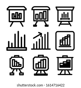 seles chart icon isolated sign symbol vector illustration - Collection of high quality black style vector icons
