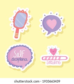 Self Acceptance Lettering Mirror Love