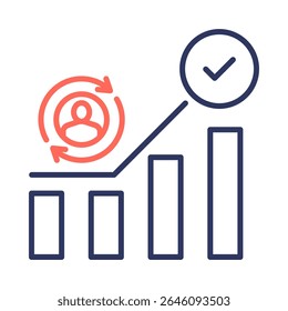 Self Actualization Icon Element for Design