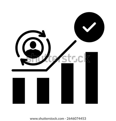 Self Actualization Icon Element for Design