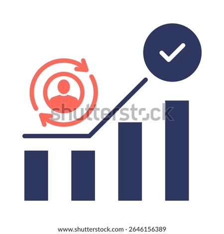 Self Actualization Icon Element for Design