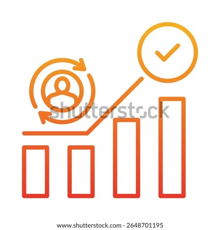Self Actualization Icon Element for Design