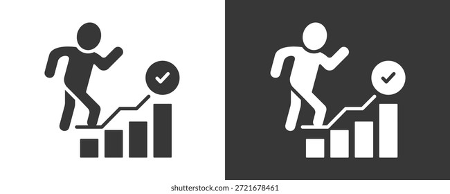 Conjunto De Ícones De AutoAtualização Vetor Isolado Em Preto E Branco