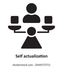 Self actualization Vector Icon which can easily modify or edit
