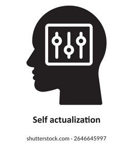 Self actualization Vector Icon which can easily modify or edit
