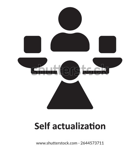 Self actualization Vector Icon which can easily modify or edit

