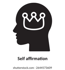 Self affirmation Vector Icon which can easily modify or edit
