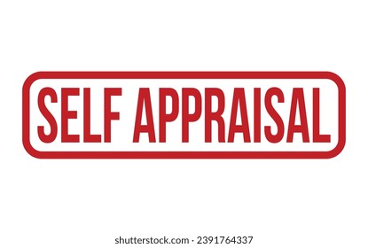 Self Appraisal Rubber Stamp Seal Vector