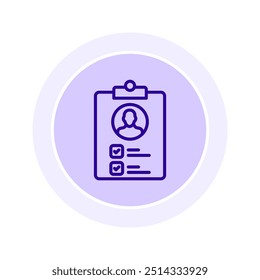 Self Assessment circle icon , vector, pixel perfect, illustrator file