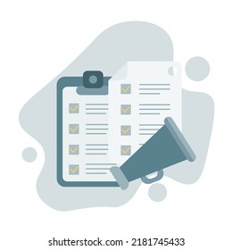 Self assessment, evaluate yourself for personal development. Modern Flat Illustration.