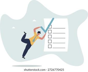 Autoevaluación, evaluarse para el desarrollo personal o el concepto de mejora laboral. sobre un hombre y su vida.