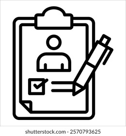 Self Assessment Icon Element For Design