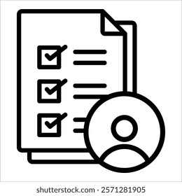 Self Assessment Icon Element For Design