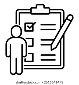 Self Assessment Icon Element for Design