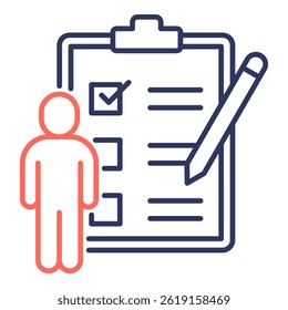 Self Assessment Icon Element for Design
