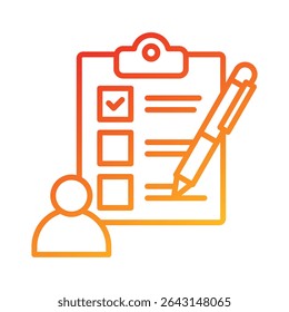 Self Assessment Icon Element for Design