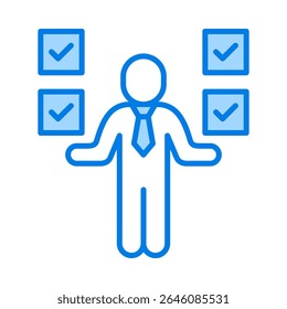 Elemento de icono de autoevaluación para el diseño