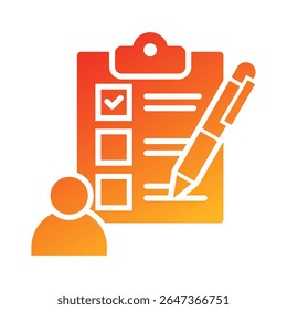 Self Assessment Icon Element for Design