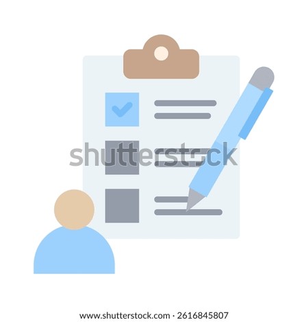 Self Assessment Icon Element for Design