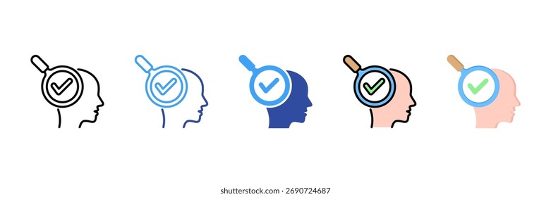 Self Assessment Multi Style Icon Set