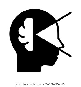Self Awareness Icon Element for Design