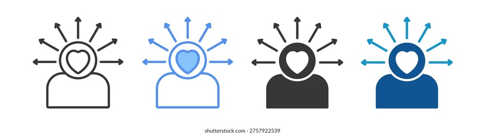 Self Awareness Icon Set Multiple Style Collection