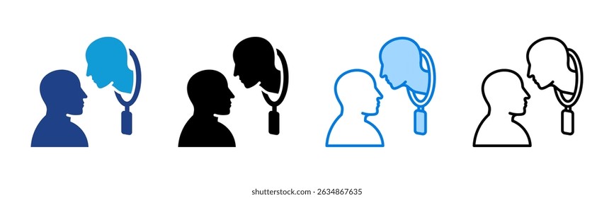 Self Awareness icon sheet multiple style collection
