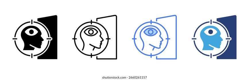 Self Awareness icon sheet multiple style collection