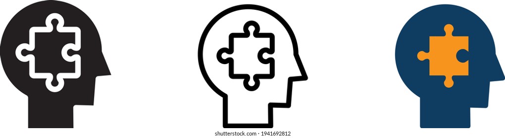 self - awareness icon , vector illustration