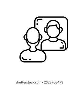 Self Awareness icon in vector. Illustration