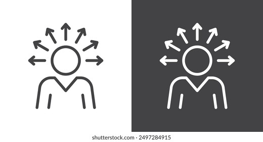 Self awareness icon vector logo set collection for web app ui