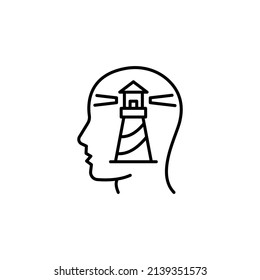 Self Awareness Icon In Vector. Logotype