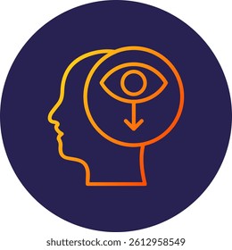 Self awareness Line Circle Gradient Style