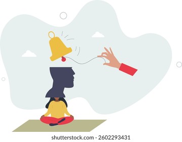 Self awareness, psychological state in individuality of behavior or feeling, self acceptance or personality concept.flat character life .
