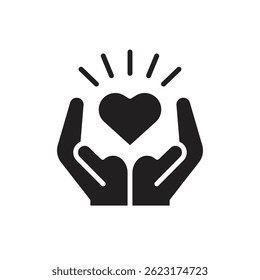 Self Awareness Selfcare Filled Icon Vector Illustration