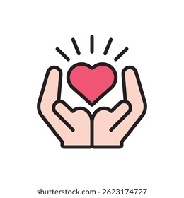 Self Awareness Selfcare Icon Vector Illustration