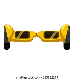 Self balancing electric scooter icon. Cartoon illustration of self balancing electric scooter vector icon for web design